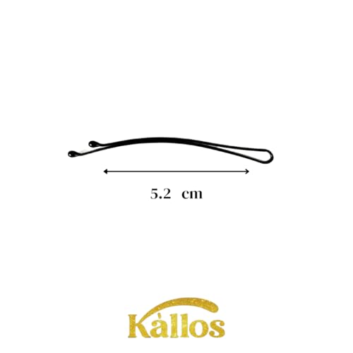 100-Pack Curved Black Hair Pins – Durable Bobby Pins for Secure Hold, Sleek & Stylish Hair Accessories with Storage Case for Women and Girls, Ideal for All Hair Types (2.2 inch)