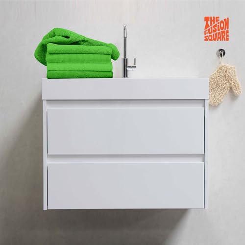 The Fusion Square Microfiber Cleaning Cloth All-Purpose Washable Reusable MicrofiberTowels for Kitchen, Car, House, Office