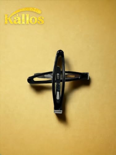 Kàllos Flower pattern Oval hair Snap clips