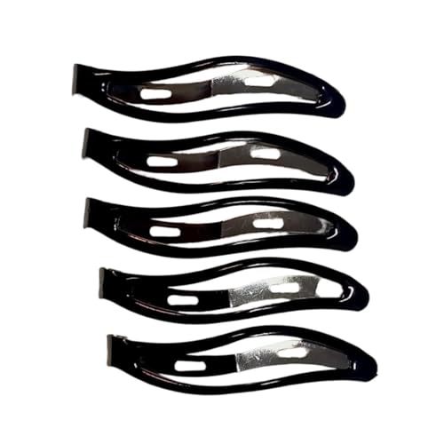 12 Pack Wavy Hair Snap Clips Non-Slip Metal Barrettes for Hair Styling, Suitable for Thick and Thin Hair - Perfect for Women and Girls by Kàllos