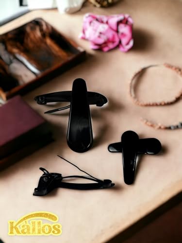 Kàllos Different style plastic coated hair snap clips for girls