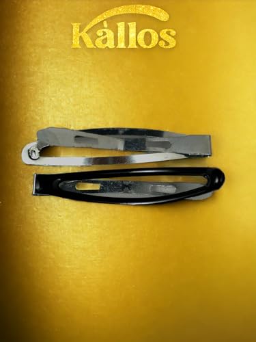 Kàllos Flower pattern Oval hair Snap clips