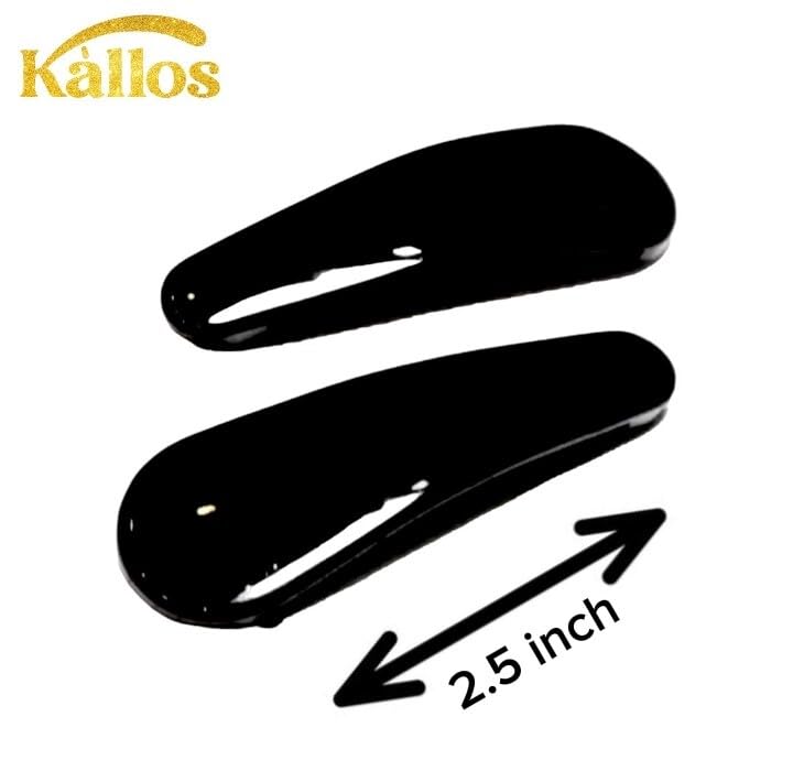 Kàllos Different style plastic coated hair snap clips for girls