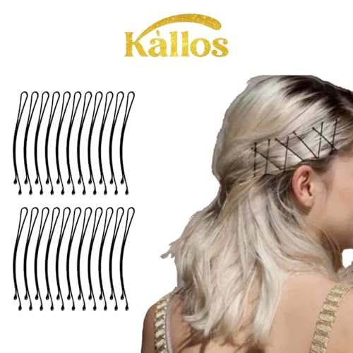 100-Pack Curved Black Hair Pins – Durable Bobby Pins for Secure Hold, Sleek & Stylish Hair Accessories with Storage Case for Women and Girls, Ideal for All Hair Types (2.2 inch)