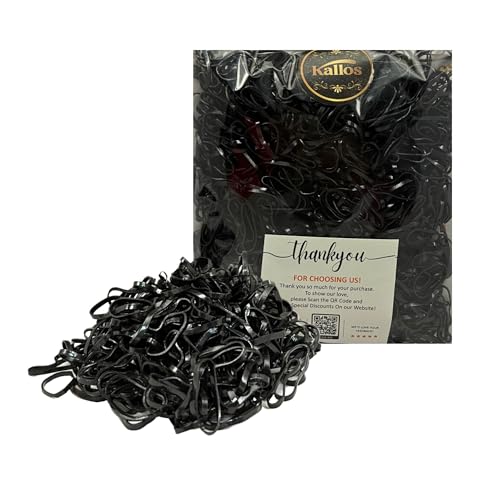 500 Pack No-Damage Durable Hair Rubber Bands – Non-Slip Elastic Hair Ties for All Hair Types and for All ages Perfect for Braids, Ponytails, and Everyday Styling by Kàllos