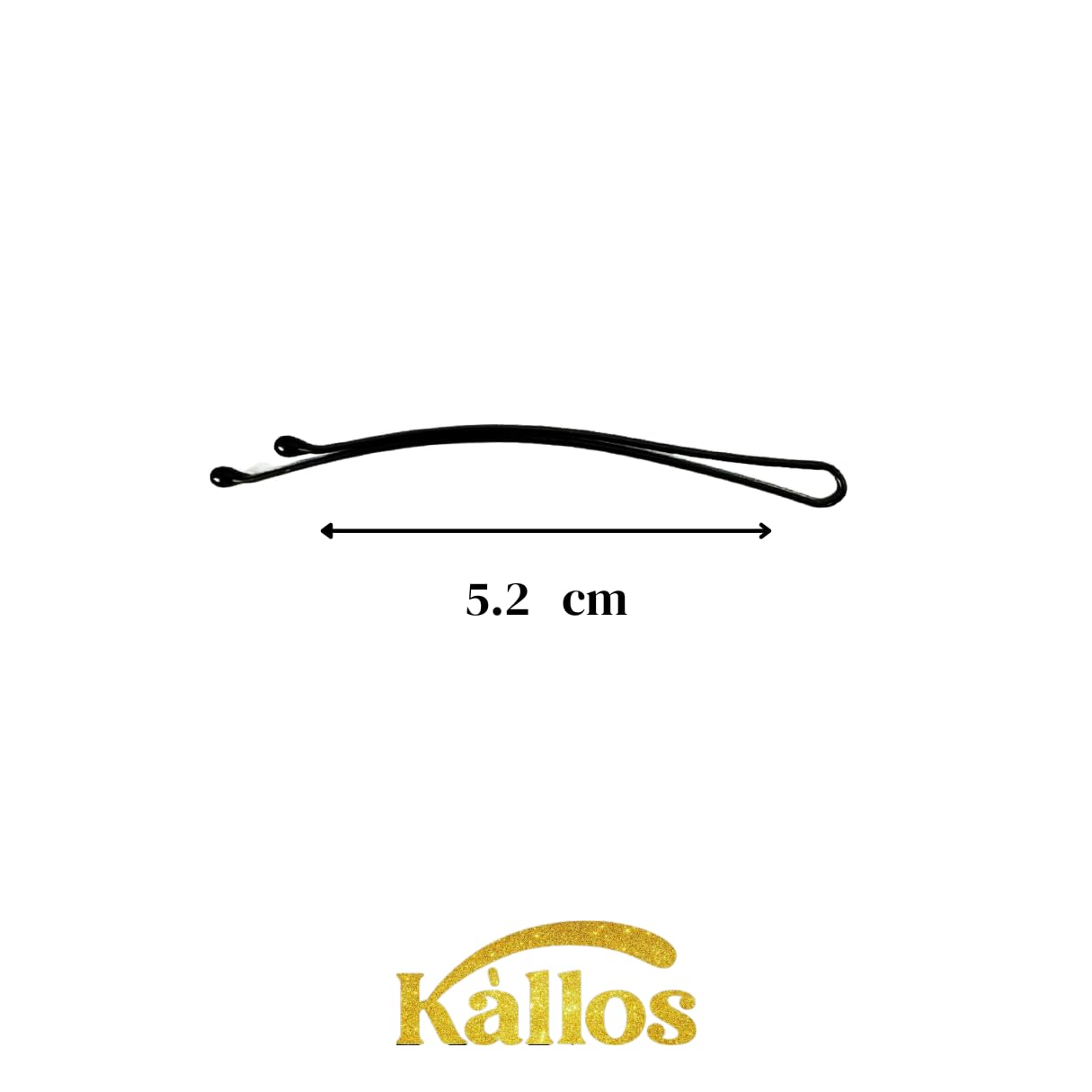 100-Pack Curved Black Hair Pins – Durable Bobby Pins for Secure Hold, Sleek & Stylish Hair Accessories with Storage Case for Women and Girls, Ideal for All Hair Types (2.2 inch)