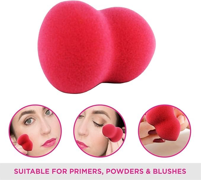 6-Piece Makeup Sponge Set for Seamless Blending – Latex-Free, Reusable Beauty Blender Kit with Various Shapes for Liquid Foundation, Concealer, Powder & Cream Application by Kàllos