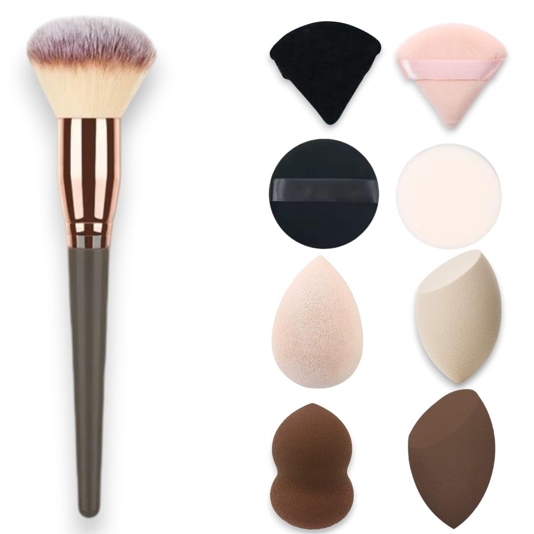 9 Piece Makeup Sponge Set Soft Makeup Sponges for Flawless Foundation Concealer and Blending Latex-Free Cosmetic Sponges for Face Durable Easy-Clean Applicators for Liquid Cream and Powder by Kàllos