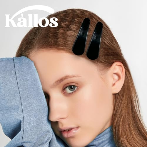 Kàllos Different style plastic coated hair snap clips for girls
