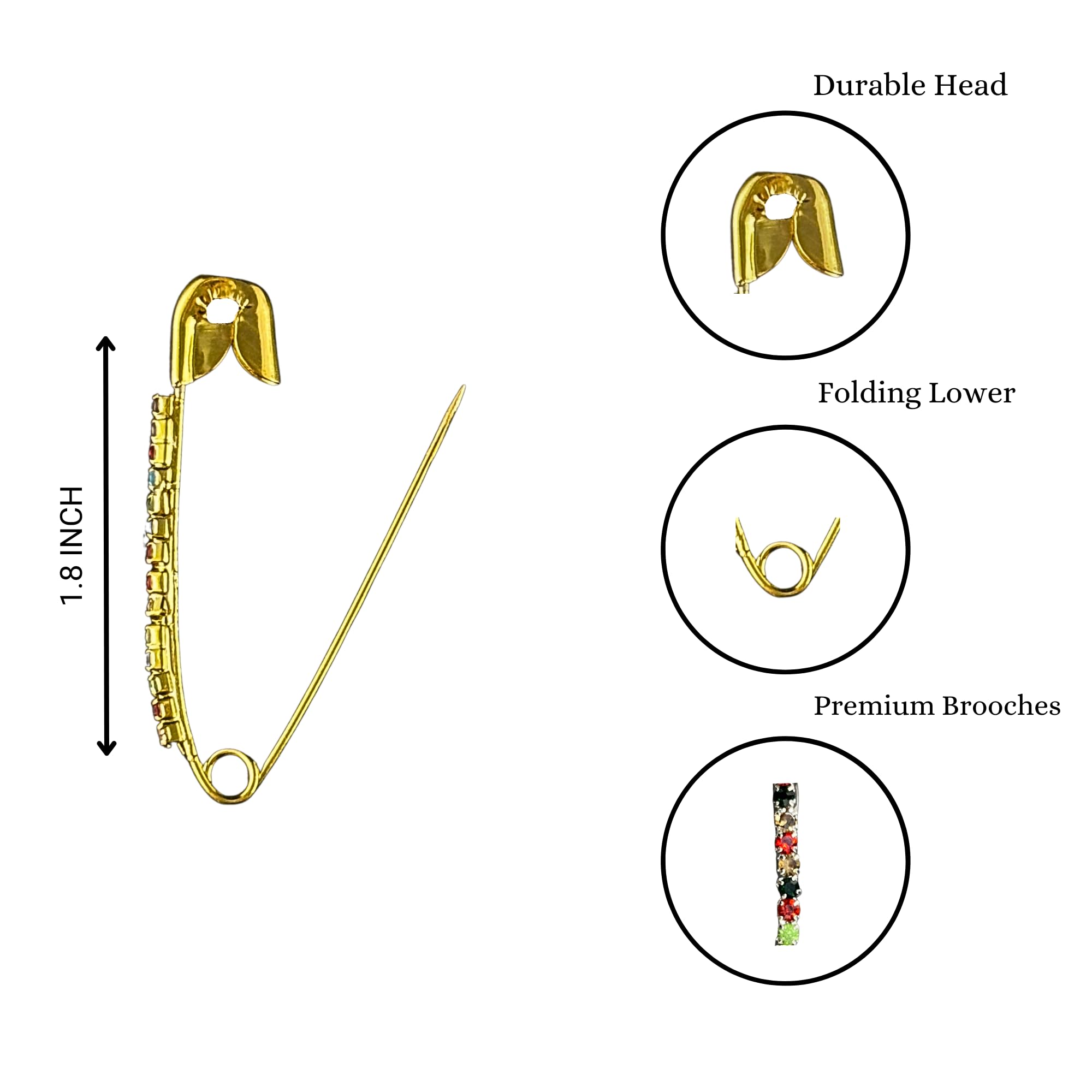 Kàllos Safety pins for Womens