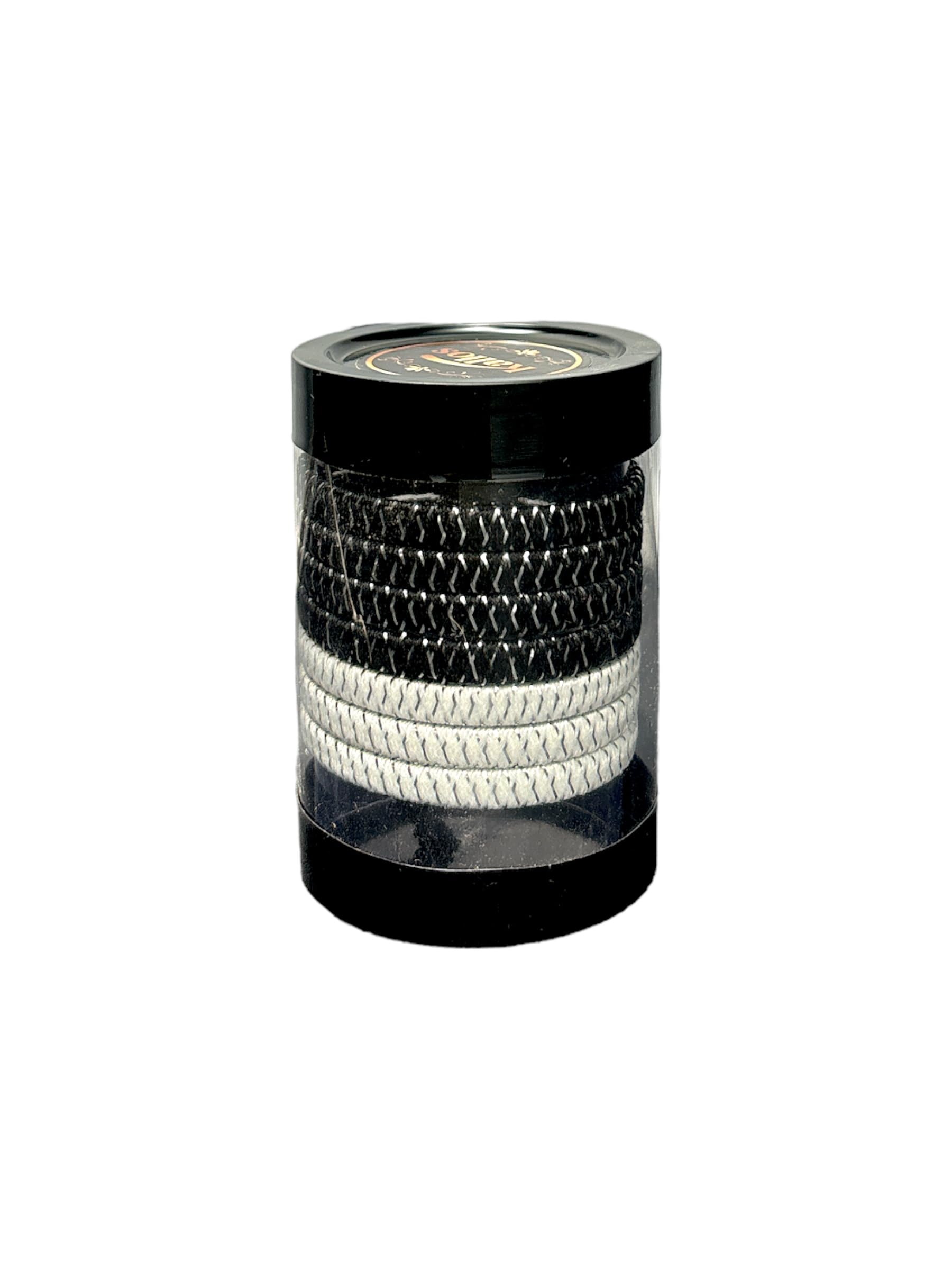 black&silver multi wire ties