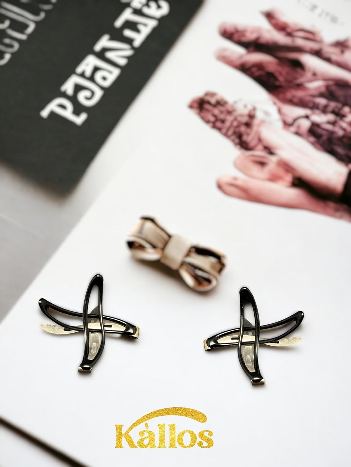 12 Pack Wavy Hair Snap Clips Non-Slip Metal Barrettes for Hair Styling, Suitable for Thick and Thin Hair - Perfect for Women and Girls by Kàllos