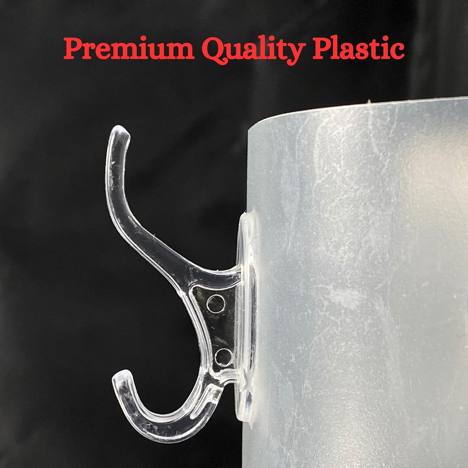 6-in-1 Adhesive Wall Hooks Strip Transparent Heavy-Duty Self-Adhesive Hooks for Bathroom Kitchen and Bedroom Waterproof No-Drill Required Wall Hanger and Organiser Strong Hold Up to 10KG