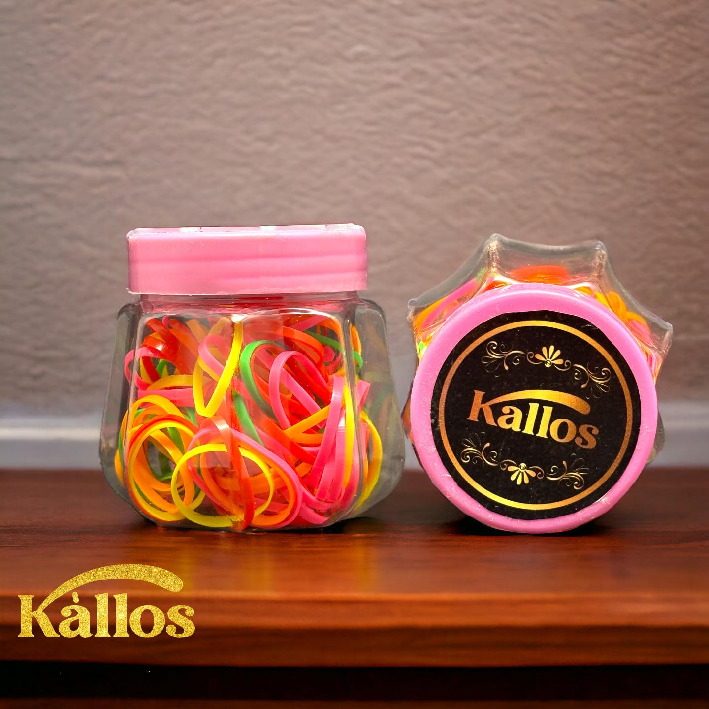 Kàllos 100 Pcs Elastic Hair Ties soft rubber bands for kids, For making Hair Braids.(1 inch)