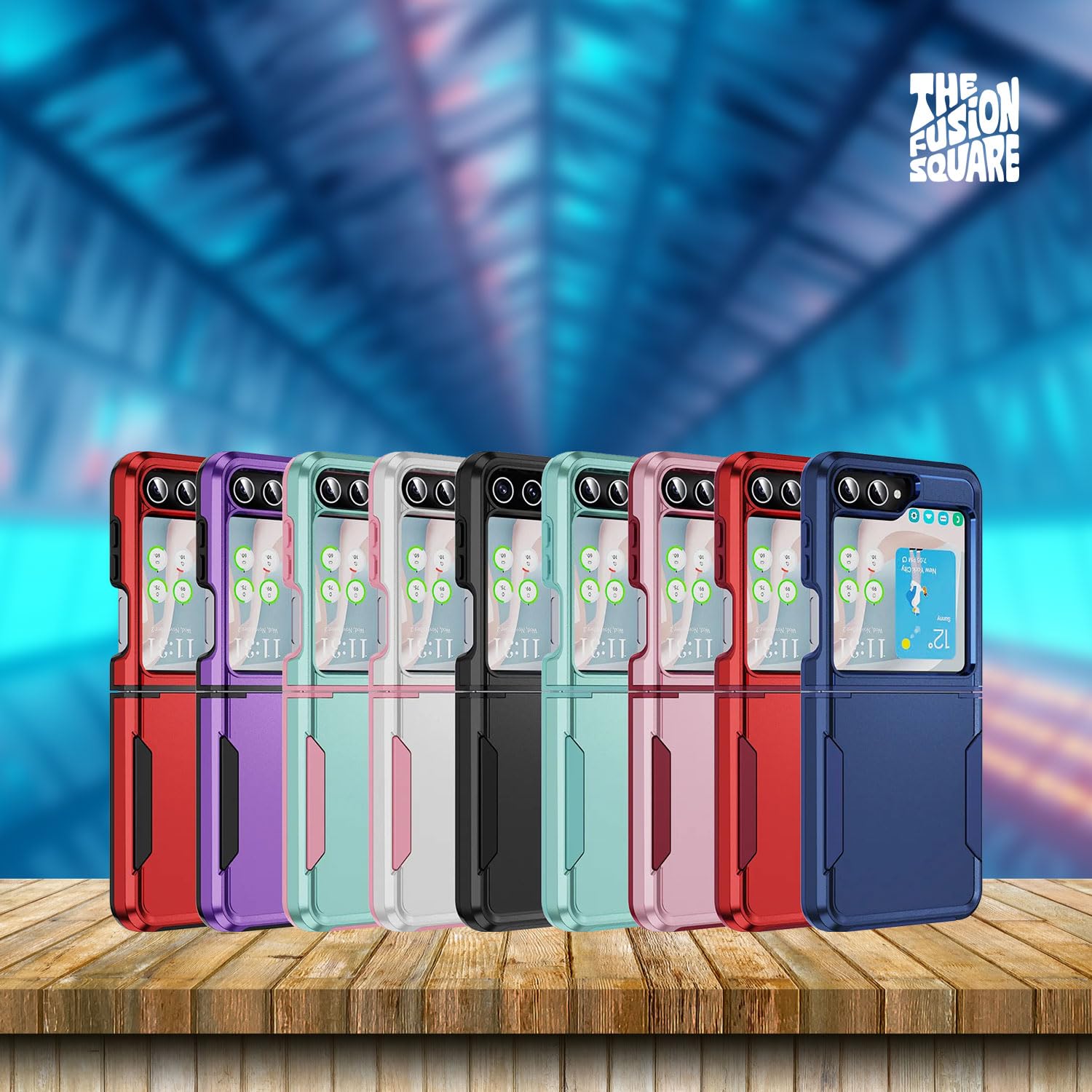 The Fusion Square Shockproof Anti Fall Mobile Phone Case for Samsung Z Flip5