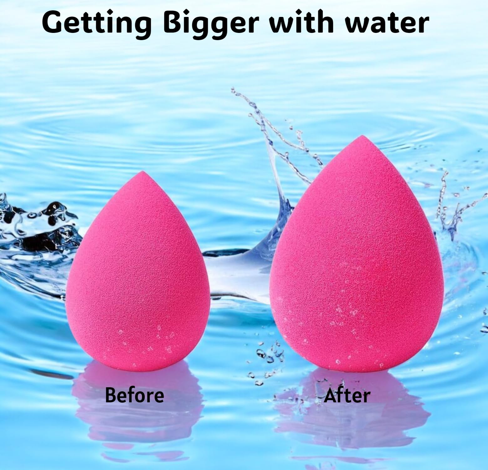 6-Piece Makeup Sponge Set for Seamless Blending – Latex-Free, Reusable Beauty Blender Kit with Various Shapes for Liquid Foundation, Concealer, Powder & Cream Application by Kàllos