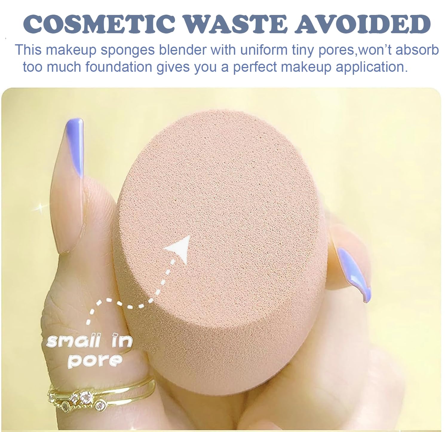 Kàllos 9 Piece Makeup Sponge Set Soft Beauty Blenders for Flawless Foundation Concealer and Blending Latex-Free Makeup Sponges for Face Durable Easy-Clean Cosmetic Blenders for Liquid Cream and Powder