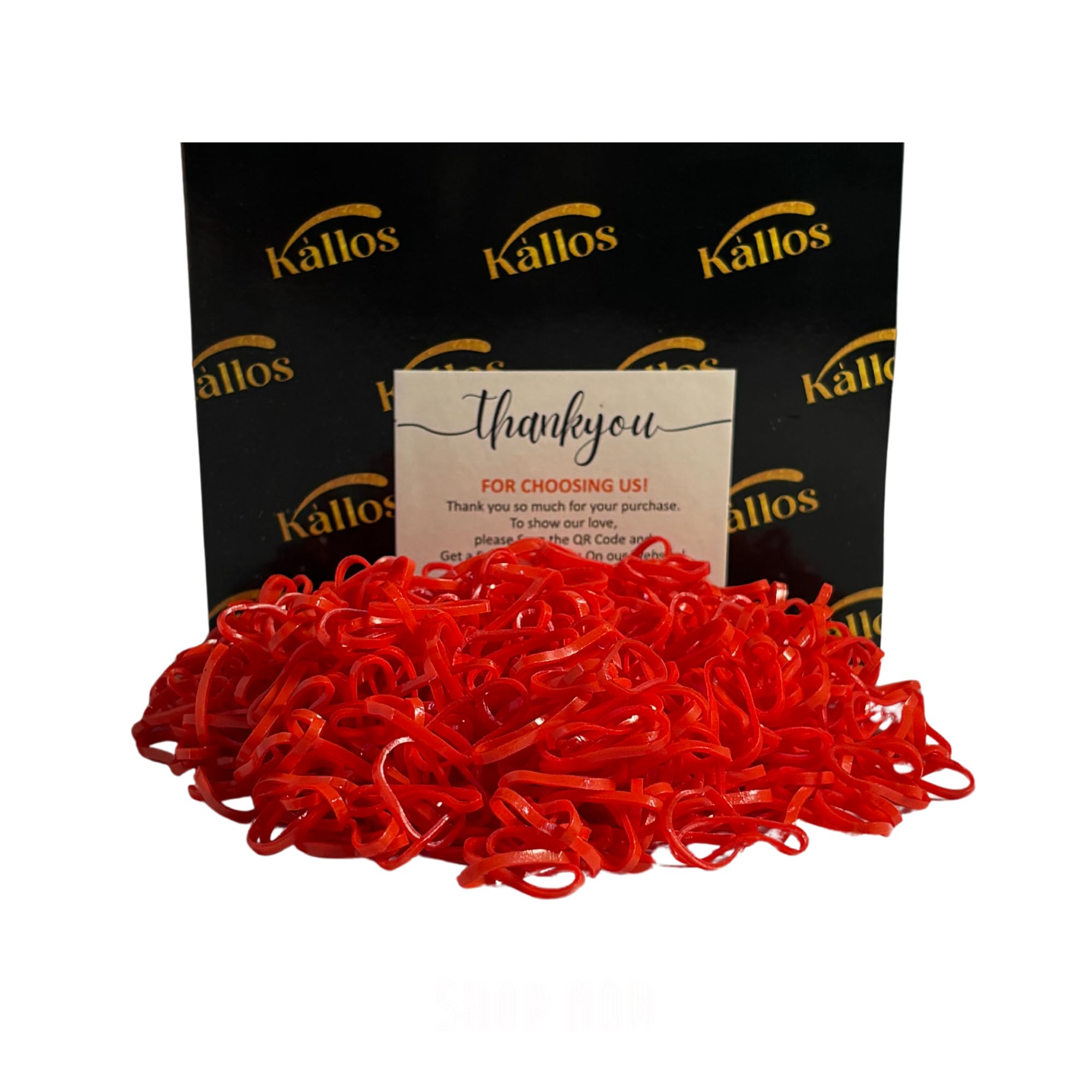 500 Pack Rubber Bands for Hair – Durable, Non-Slip Elastic Hair Ties for All Ages, Perfect for Braids, Ponytails, and DIY Styling | No-Damage, Multi-Use Hair Accessories by Kàllos