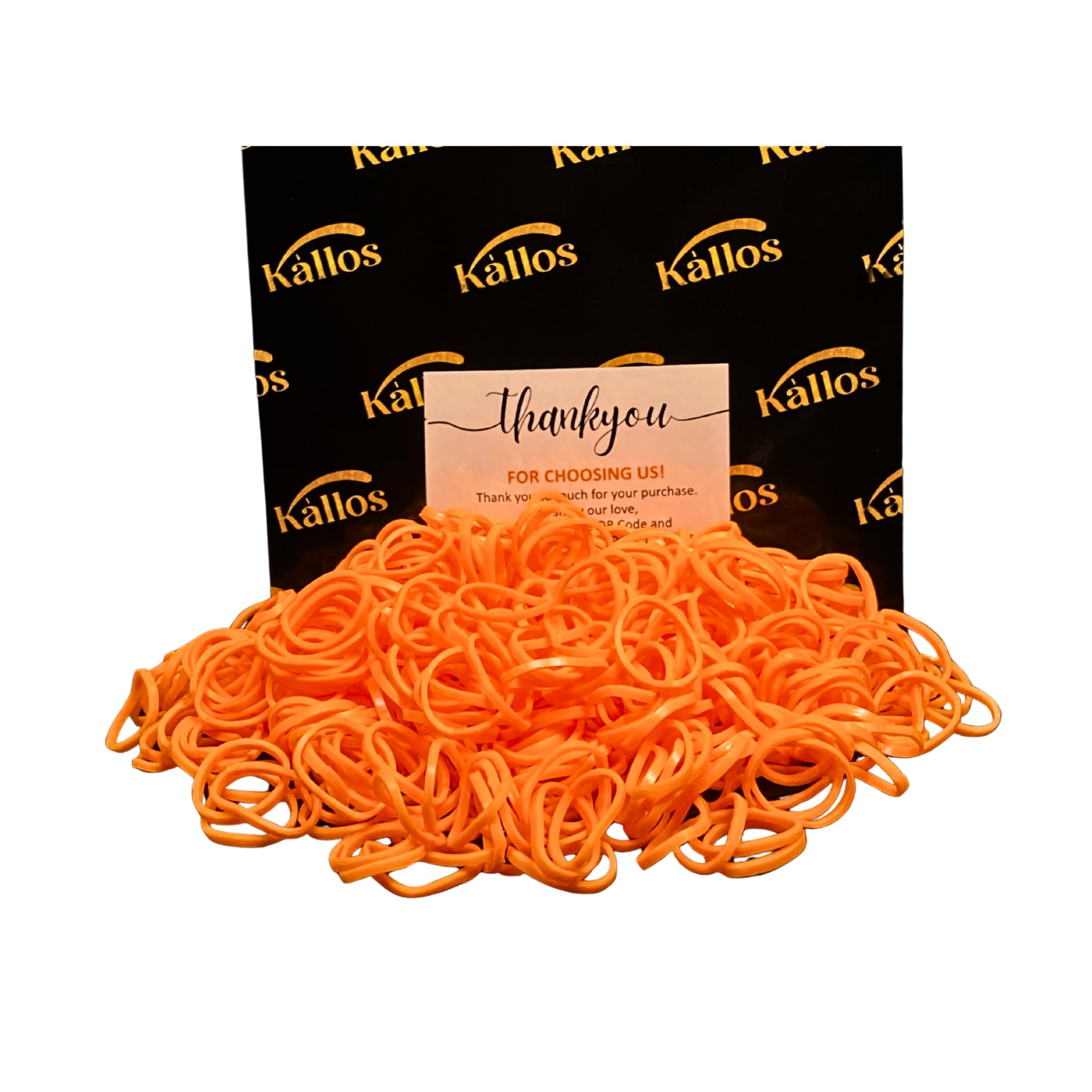 500 Pack Rubber Bands for Hair – Durable, Non-Slip Elastic Hair Ties for All Ages, Perfect for Braids, Ponytails, and DIY Styling | No-Damage, Multi-Use Hair Accessories by Kàllos