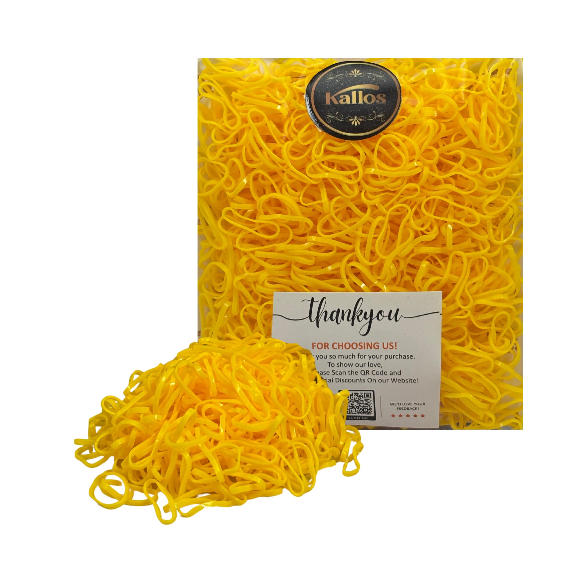 Yellow-rubber-500 Pcs