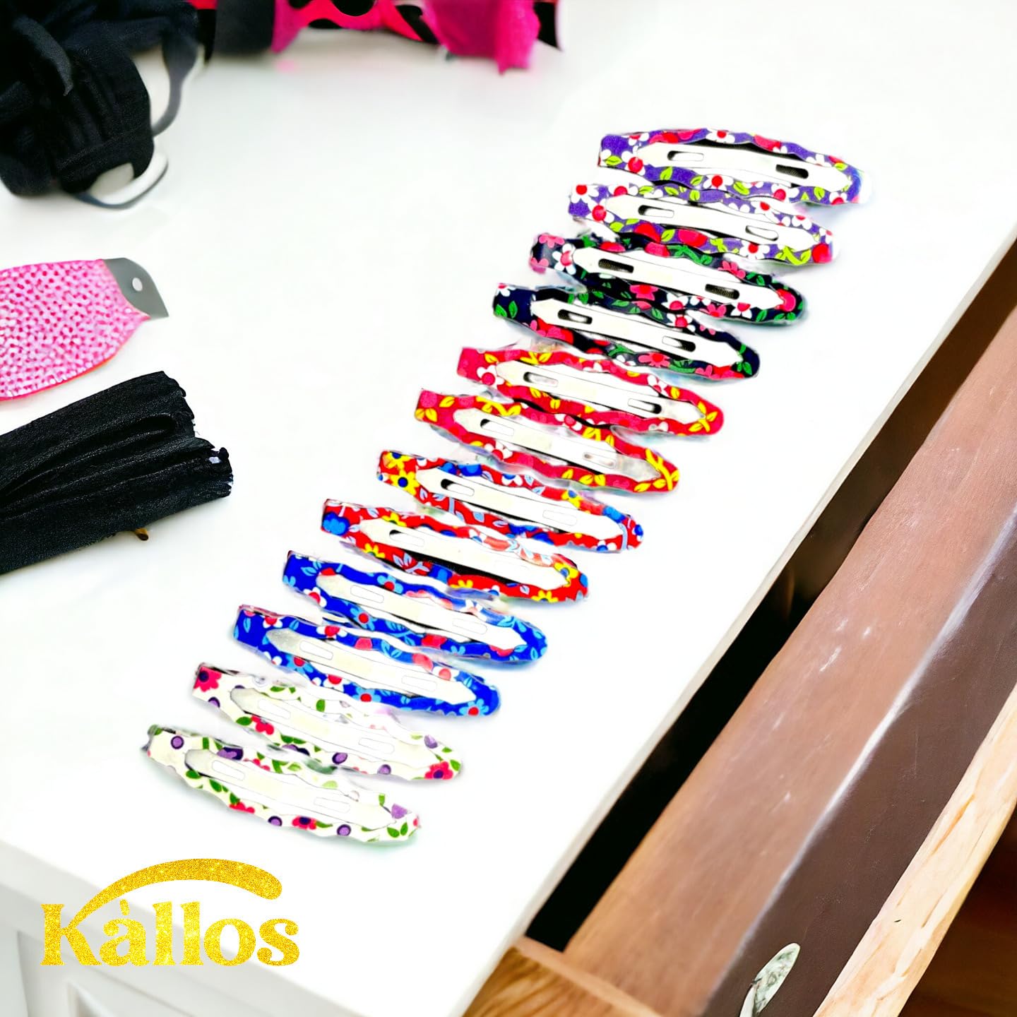 Kàllos Curly Snap hair clips for women