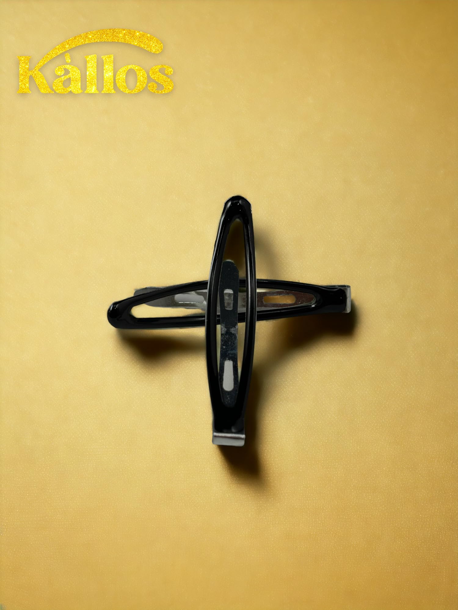 12 Pack Oval hair Snap clips, Secure Grip Metal Barrettes with elegant design Trendy and perfect accessories for girls and women by Kàllos