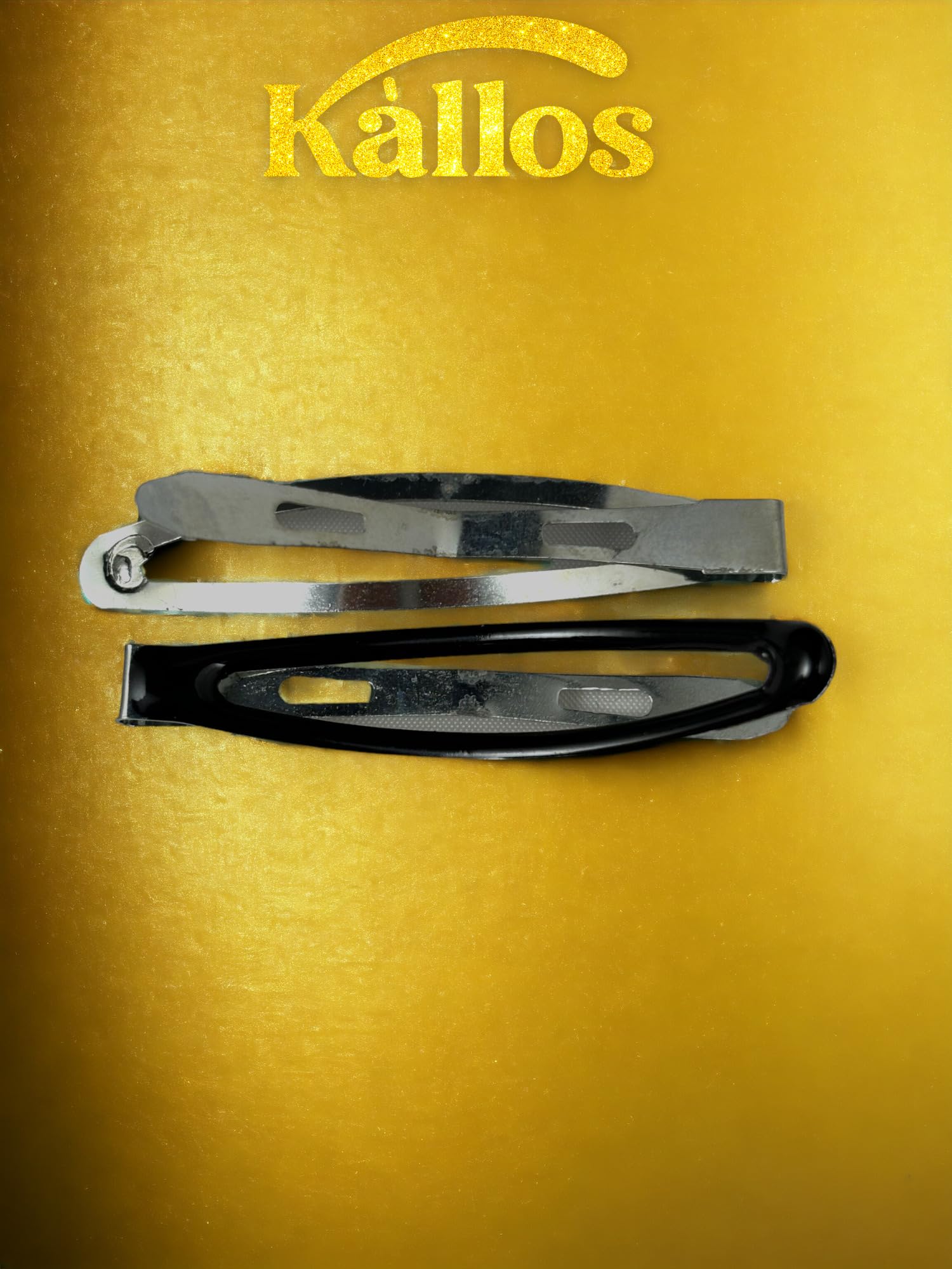 12 Pack Oval hair Snap clips, Secure Grip Metal Barrettes with elegant design Trendy and perfect accessories for girls and women by Kàllos