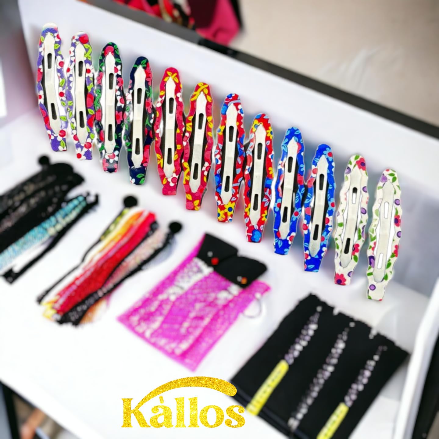 Kàllos Curly Snap hair clips for women