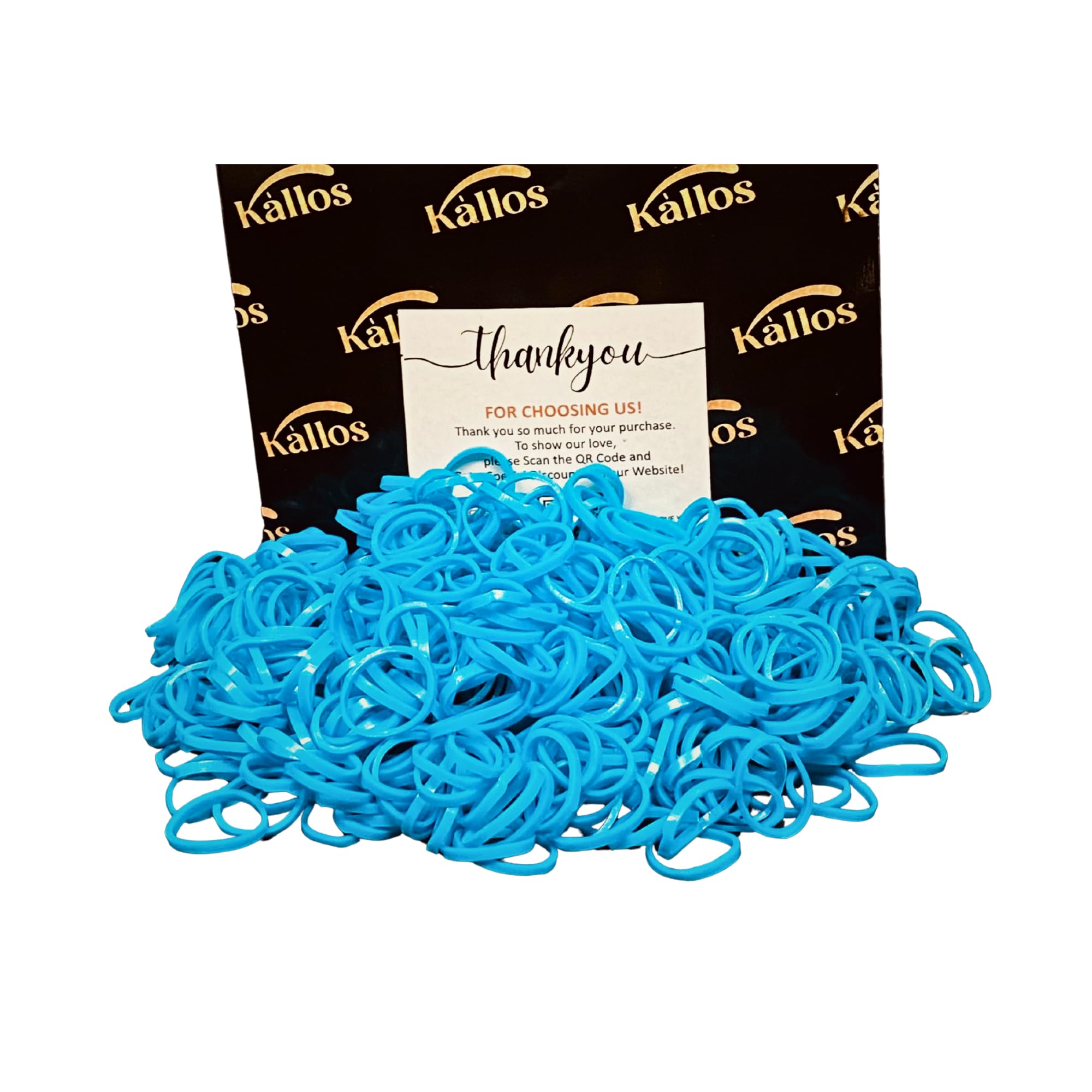 500 Pack Rubber Bands for Hair – Durable, Non-Slip Elastic Hair Ties for All Ages, Perfect for Braids, Ponytails, and DIY Styling | No-Damage, Multi-Use Hair Accessories by Kàllos