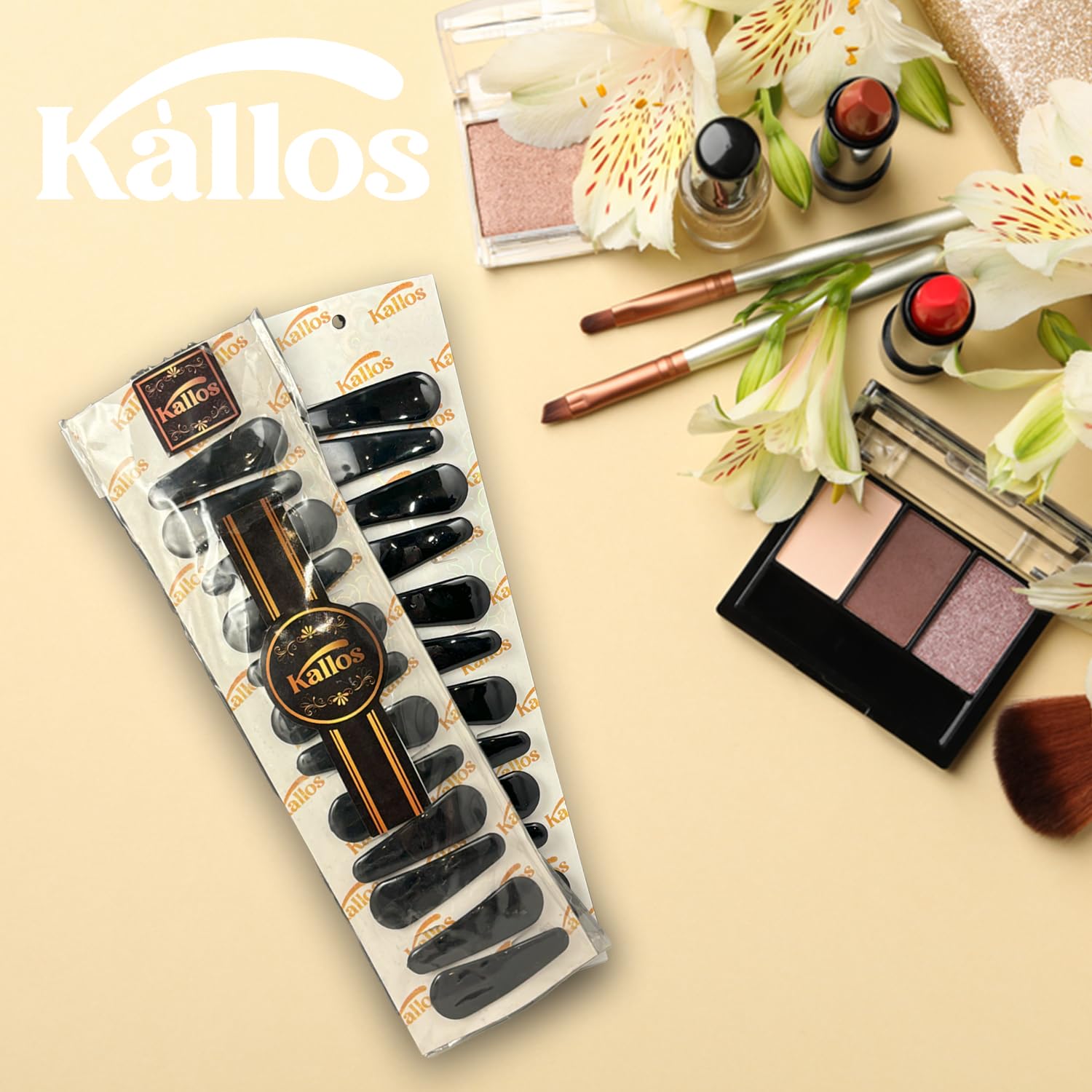 Kàllos Different style plastic coated hair snap clips for girls