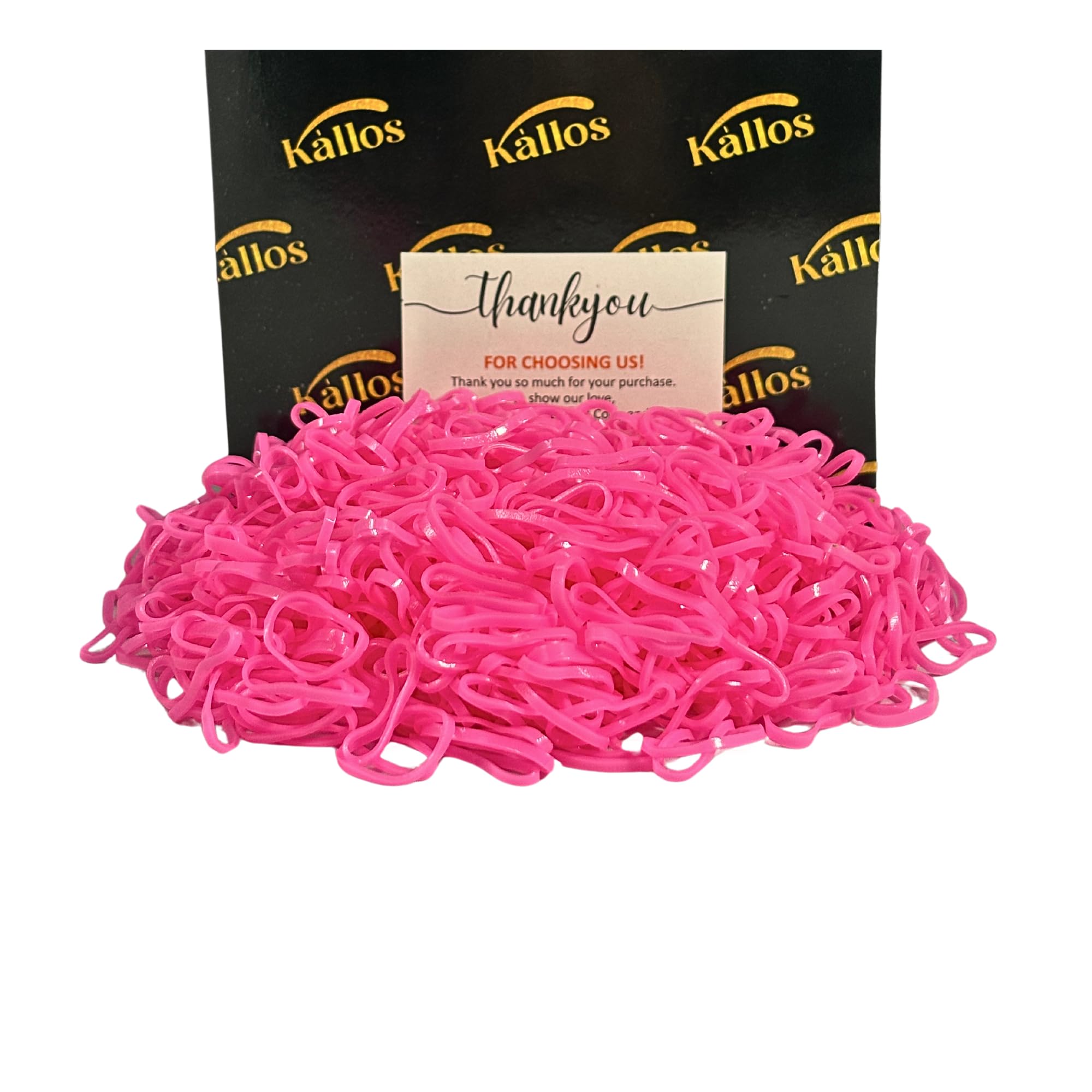 500 Pack Rubber Bands for Hair – Durable, Non-Slip Elastic Hair Ties for All Ages, Perfect for Braids, Ponytails, and DIY Styling | No-Damage, Multi-Use Hair Accessories by Kàllos