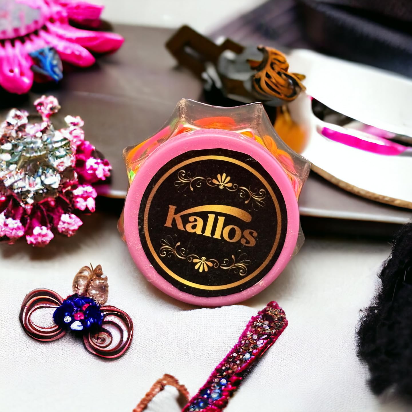 Kàllos 100 Pcs Elastic Hair Ties soft rubber bands for kids, For making Hair Braids.(1 inch)