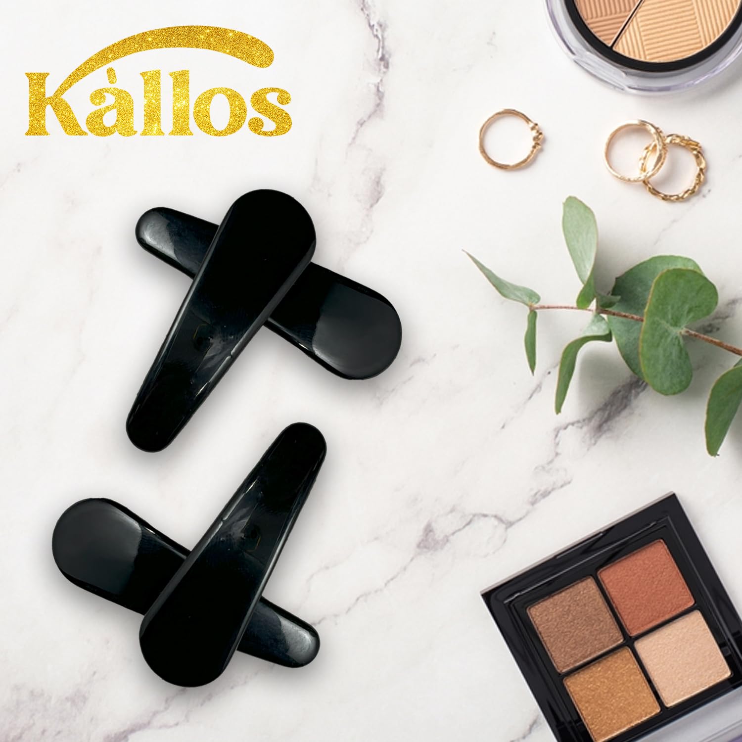 Kàllos Different style plastic coated hair snap clips for girls