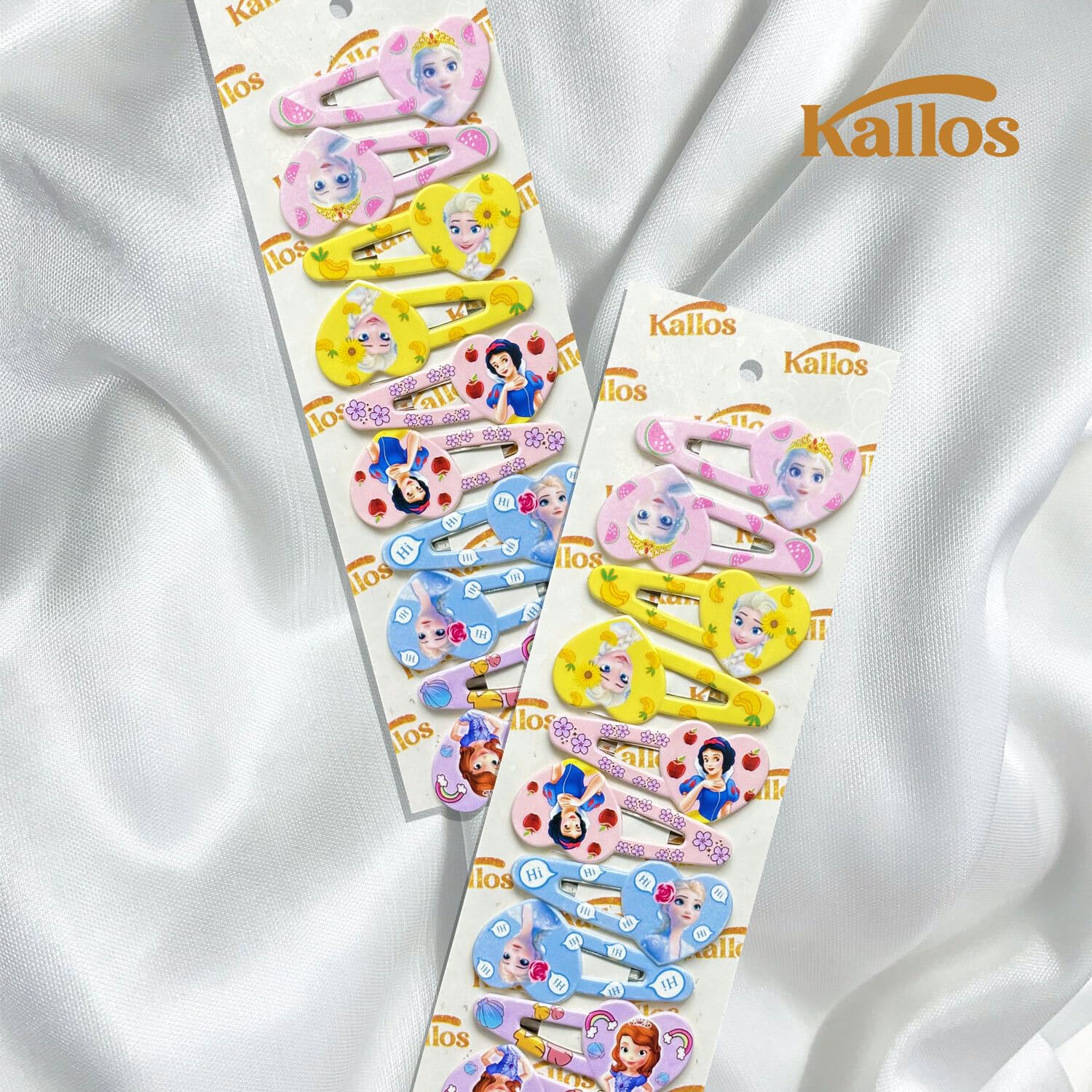 Kàllos 10 Pcs Animated Hair Snap Clips for Kids.