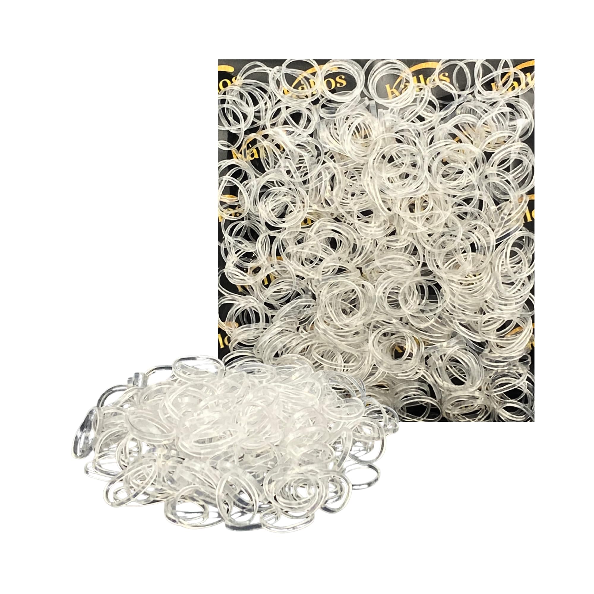 500 Pack Rubber Bands for Hair – Durable, Non-Slip Elastic Hair Ties for All Ages, Perfect for Braids, Ponytails, and DIY Styling | No-Damage, Multi-Use Hair Accessories by Kàllos