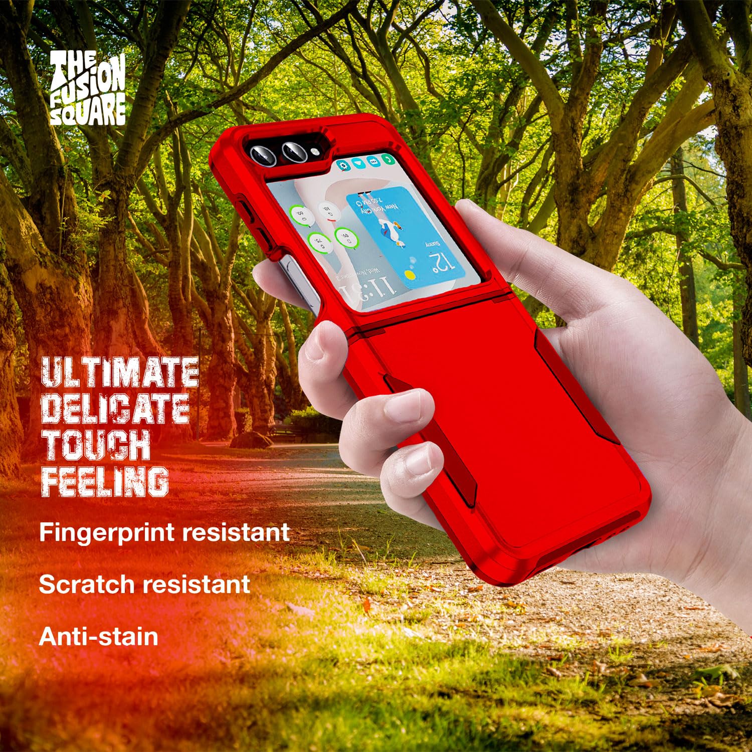 The Fusion Square Shockproof Anti Fall Mobile Phone Case for Samsung Z Flip5