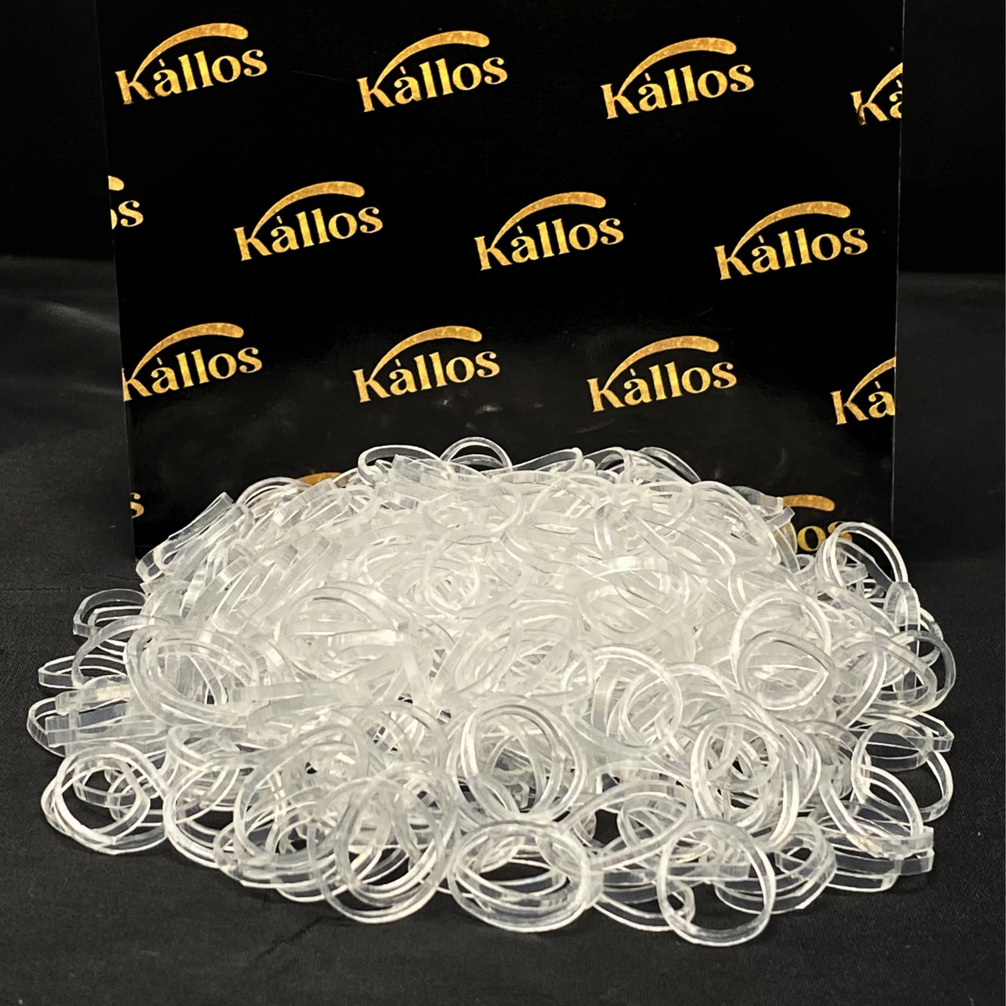 500 Pack Rubber Bands for Hair – Durable, Non-Slip Elastic Hair Ties for All Ages, Perfect for Braids, Ponytails, and DIY Styling | No-Damage, Multi-Use Hair Accessories by Kàllos