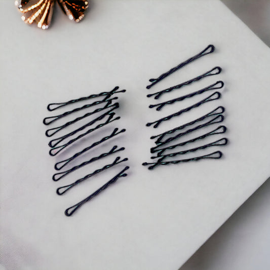 Kàllos Black Hair Bobby pins for styling, Durable, Invisible Hair Pins for Women, Girls, and Kids, hair pins for bun making. - The Fusion Square