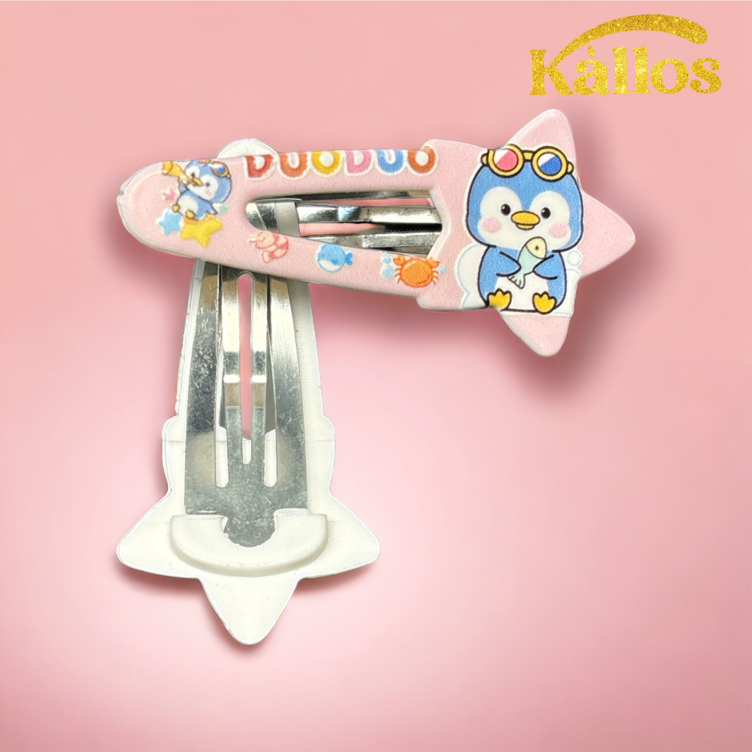 Kàllos 10 Pcs Animated Hair Snap Clips for Kids.